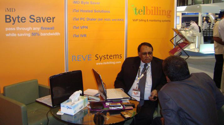 REVE Systems at GULFCOMM 2008, Dubai, UAE.