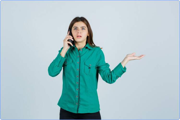 call connects with no sound