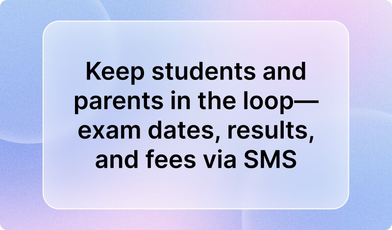 SMS in education