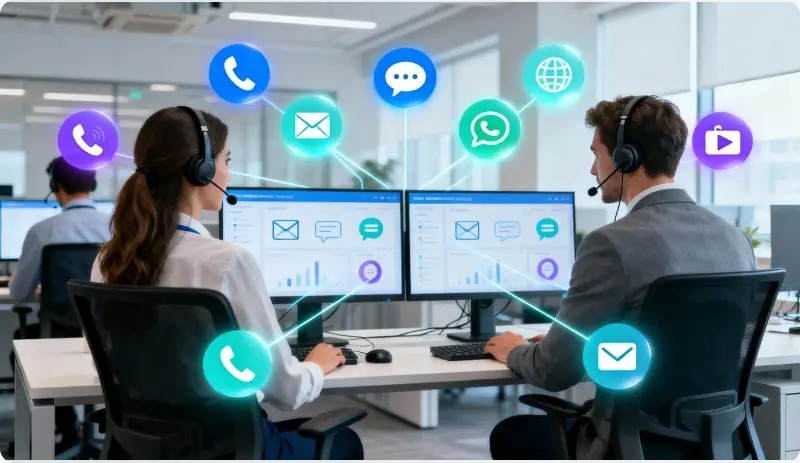 features of multichannel contact center