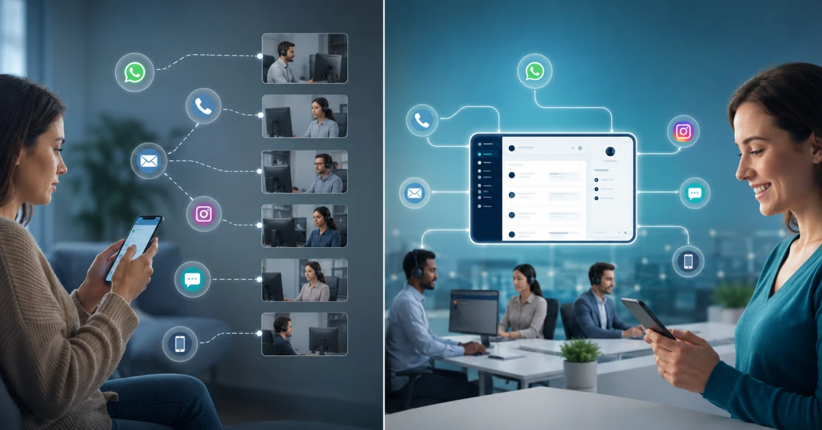 omnichannel vs multichannel contact center