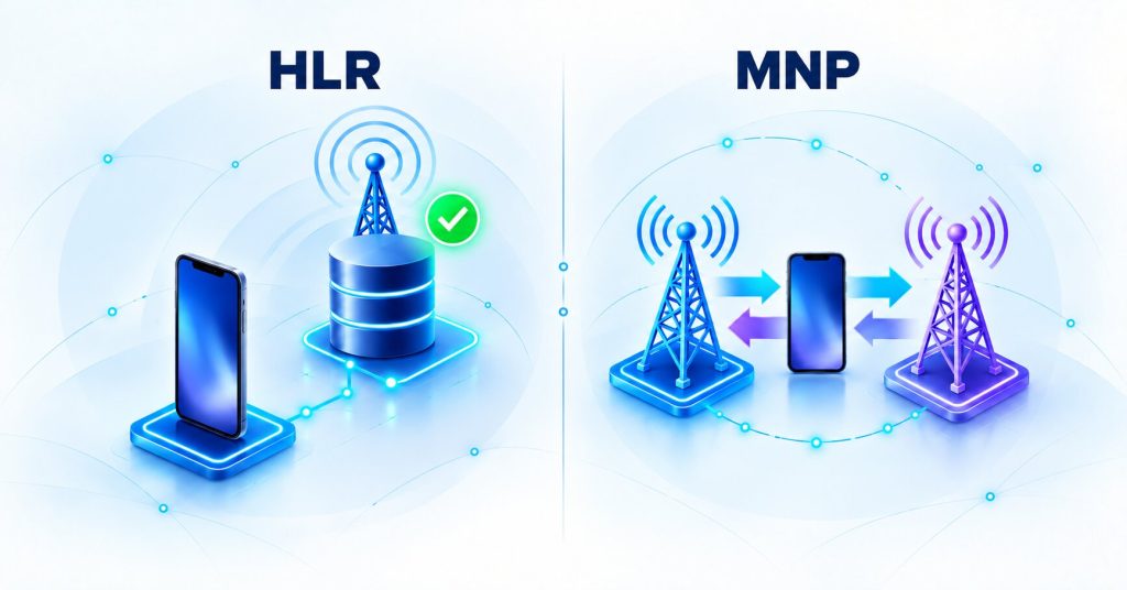 HLR Lookup vs MNP Lookup: How They Impact SMS Routing