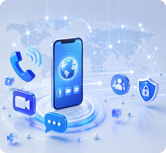 Voice, Video & Messaging App