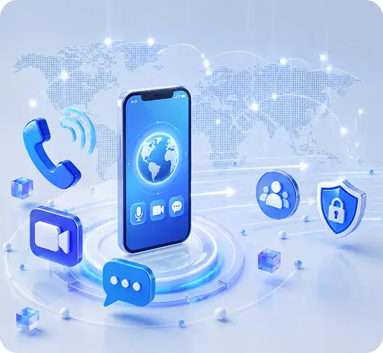 Voice, Video & Messaging App